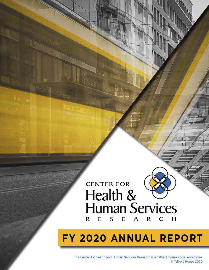 2020 Annual Report Cover for Center for Health & Human Services Research